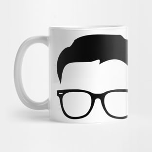 Nerd glasses with hairs Mug